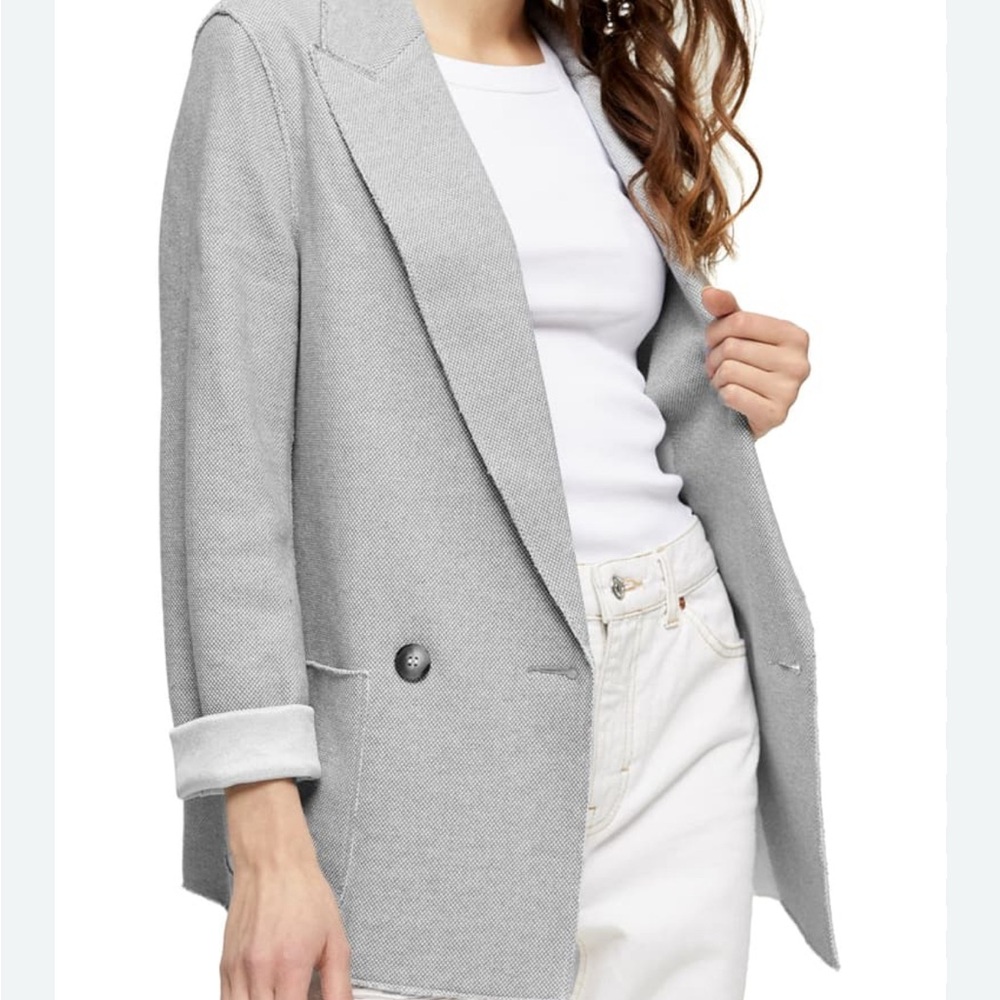 Topshop Light Gray Blazer